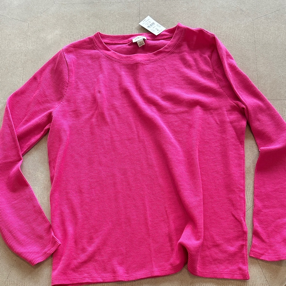 J. Crew Vibrant Pink Long Sleeve